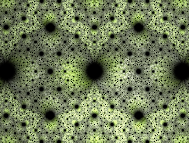 Photo imaginatory lush fractal texture generated image abstract background