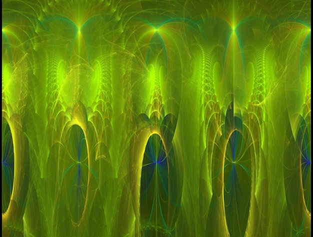 Imaginatory lush fractal texture image abstract background