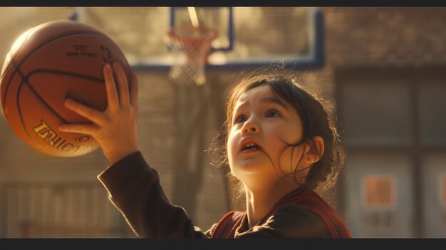 Photo imagine the childs sense of accomplishment as they successfully execute a new basketball technique