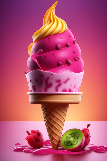 imagine an ice cream creation made with exotic ingredients like matcha dragon fruit or saffronsol 78