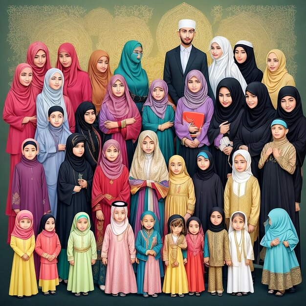 Imagine a world where Muslim families are represented in all their beauty AI_Generated