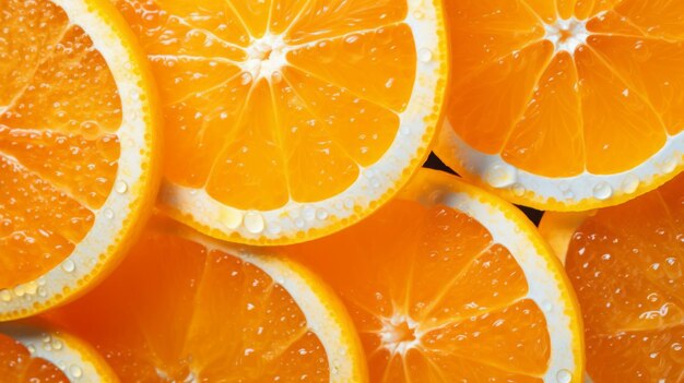 Photo immerse in the vibrant hues of summer savor the zesty delight of this captivating juicy orange clos