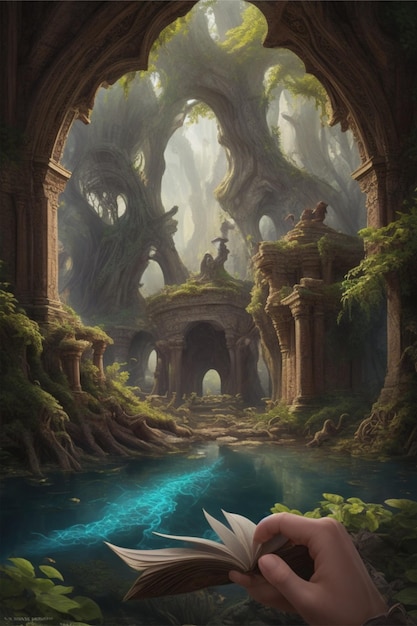 Immerse the viewer in a captivating fantasy realm within 2