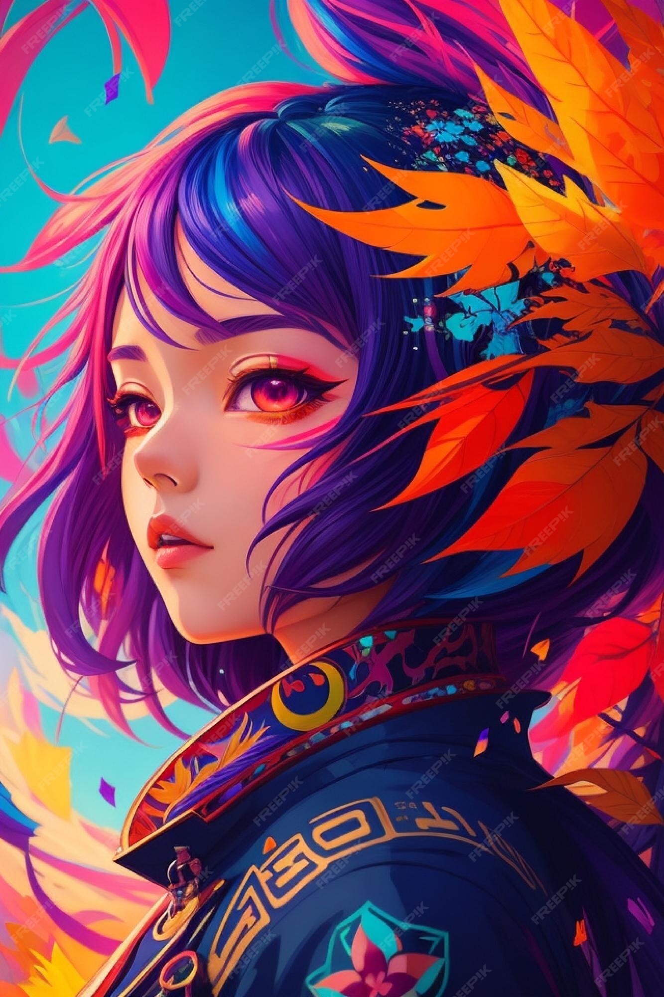 Premium AI Image  Immerse yourself in the enchanting realm of anime girls where fantasy 