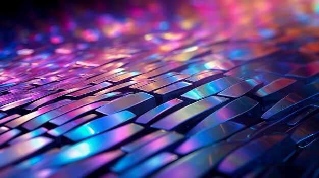 Immerse yourself in the mesmerizing allure of this holographic texture created with Generative AI technology