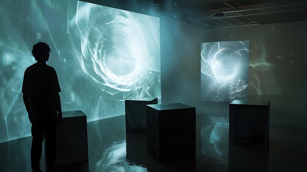 Photo immerse yourself in a mesmerizing journey through a digital dreamscape