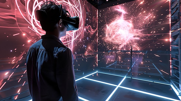 Photo immerse yourself in a mindblowing virtual reality experience the possibilities are endless