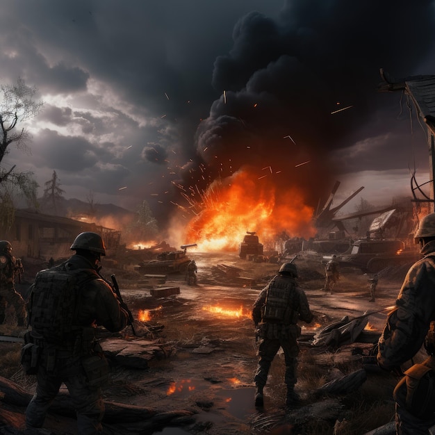 Immerse Yourself in the Stunning 4K HDR Background of Call of Duty Warzone