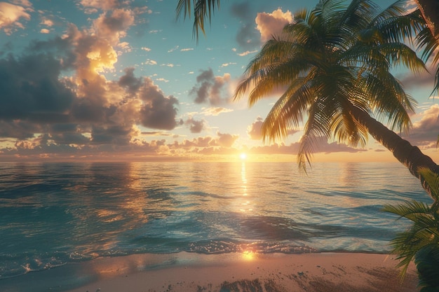 Immerse yourself in the tranquility of a tropical generative ai