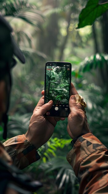 Foto immersive forest captured nature fotografo che mostra le capacità dello smartphone in modo ultra realistico