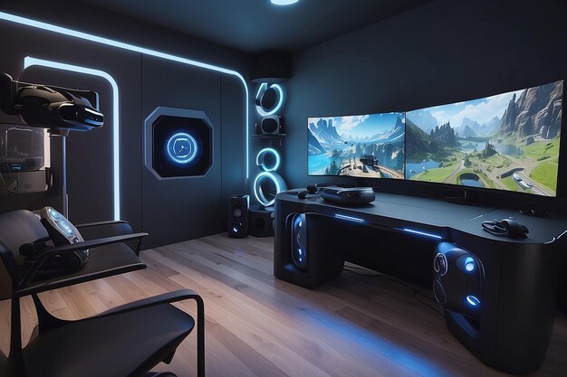 Photo immersive vr gaming corner tap into virtual reality market