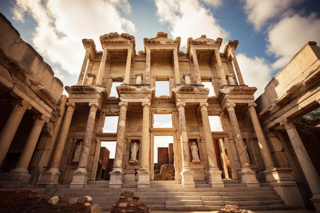 The Immortal Legacy Exploring the Ancient Greek History and Wisdom at Turkeys Celsus Library in De