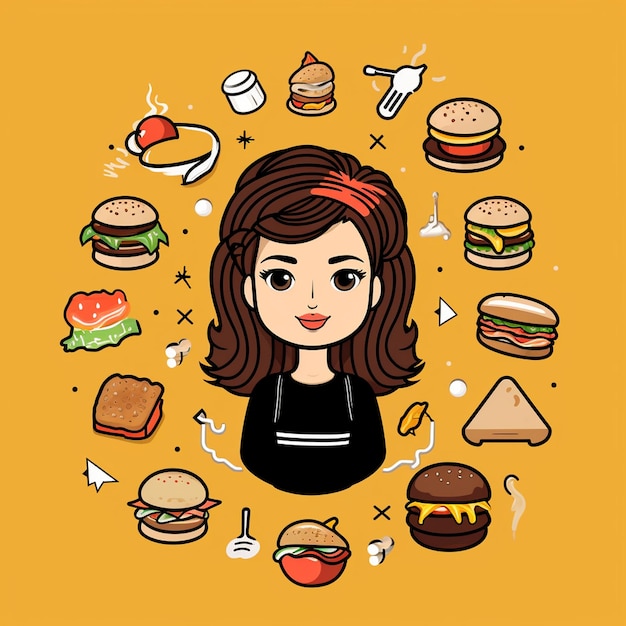 A imoji icon for food fashion beauty electronics