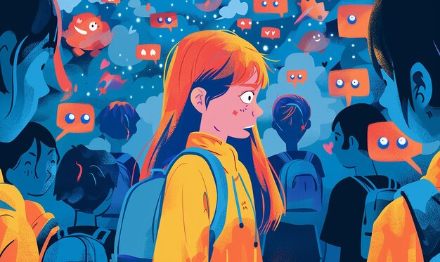Photo the impact of cyberbullying a powerful image