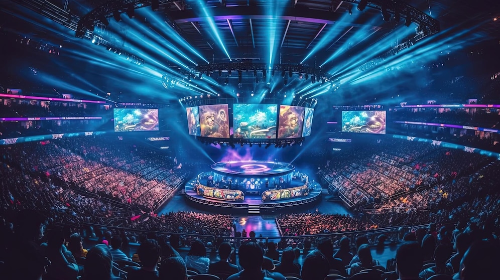 Premium Photo Impact of esports on the gaming industry blurring the lines between gaming and