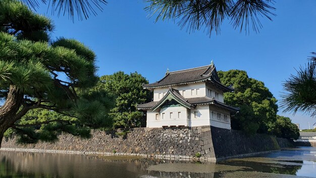 Foto il palazzo imperiale di tokyo, in giappone, un bellissimo edificio in stile giapponese.