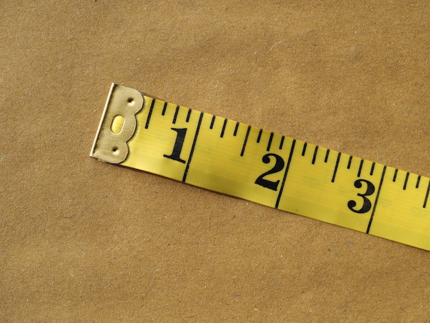 Photo imperial tape measure