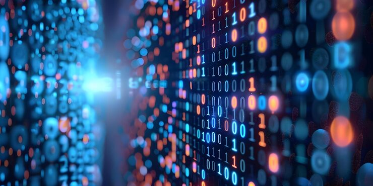 Photo the importance of binary code in computing enabling efficient data representation and processing concept computer science binary code data representation efficient processing importance