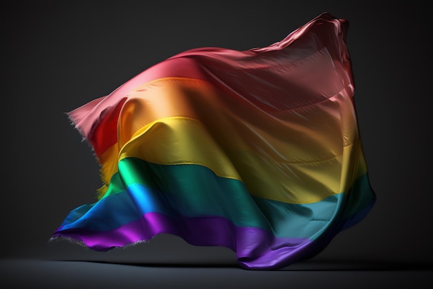 Photo the importance of the lgbtq flag in promoting human rights and dignity