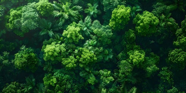 The Importance of Lush Green Trees in a Tropical Forest Providing Fresh Oxygen and Contributing to Carbon Reduction Concept Tropical Forests Oxygen Production Carbon Reduction