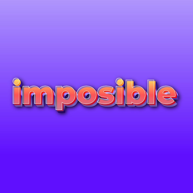 Imposibletext effect jpg gradient purple background card photo