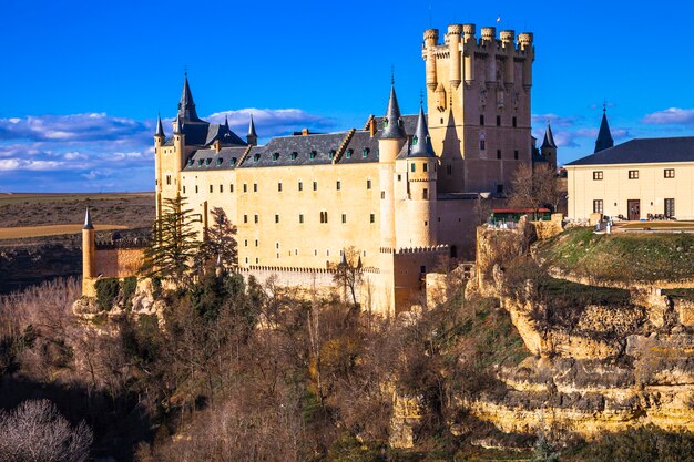 Impressive Alcazar castle in Segovia