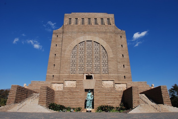 Photo the impressive voortrekker monument on the outskirts of pretoria in south africa