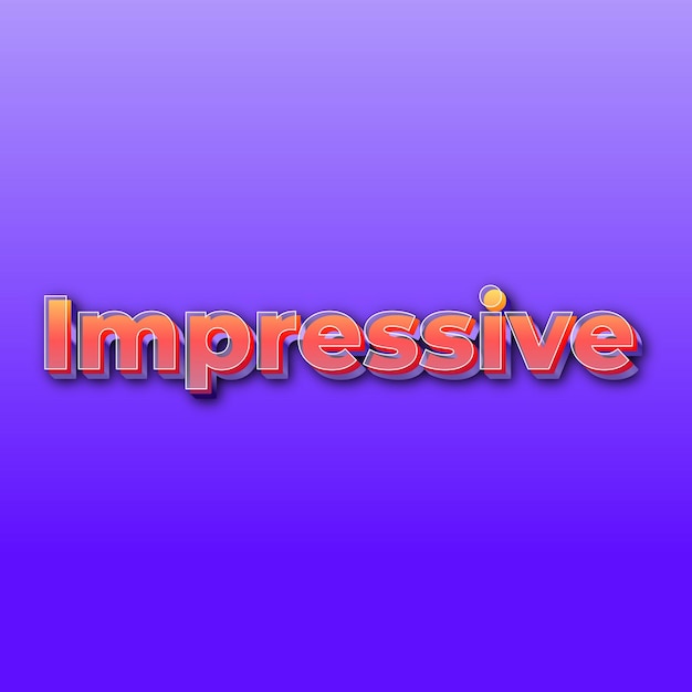 Impressivetext effect jpg gradient purple background card photo