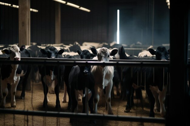 Заключенные Корова и телята Младенцы коров на скотобойнях