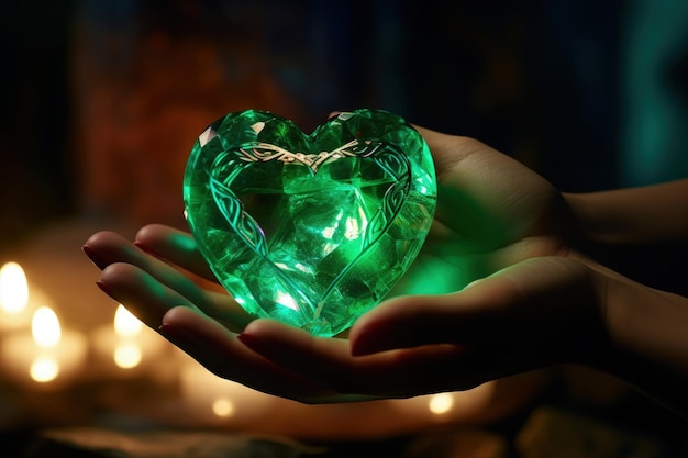 Improving energy circulation in heart chakra with crystals