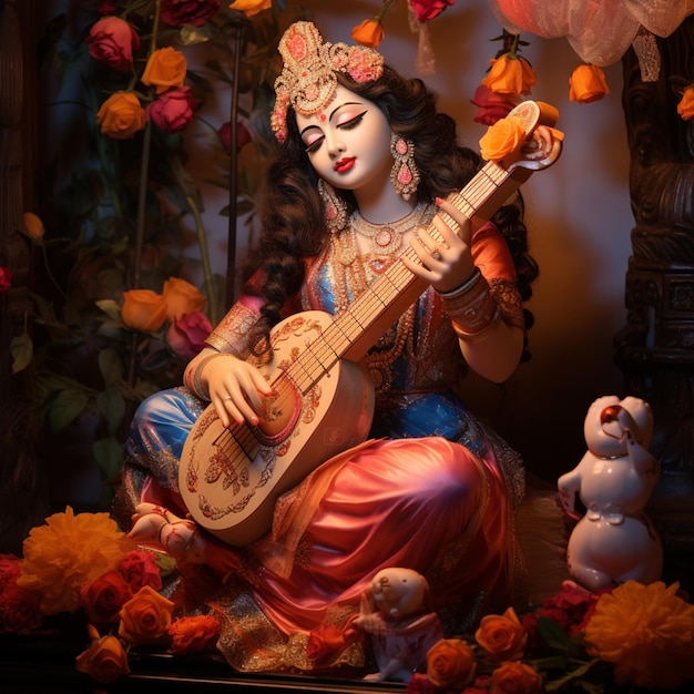 In de gloed van kennis Saraswati Puja 2024 Moments