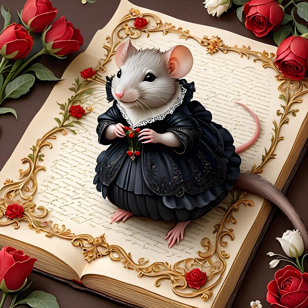 In de magische wereld van Ratopia was er een schattige rat die iedereen's aandacht trok met haar exq