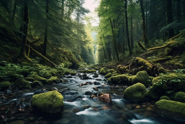 in de stroom generatieve ai van het bos