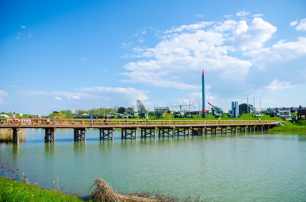 In het historische en culturele centrum organiseerden "Stalin's Line" organisatoren evenementen gewijd aan de Dag van de Overwinning op 9 mei.