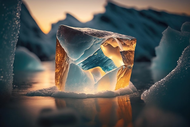 In het noordpoolgebied zijn er minerale materialen die kunnen worden geëxploiteerd door onbekende bronnen binnen het ijs dat Ai heeft gegenereerd