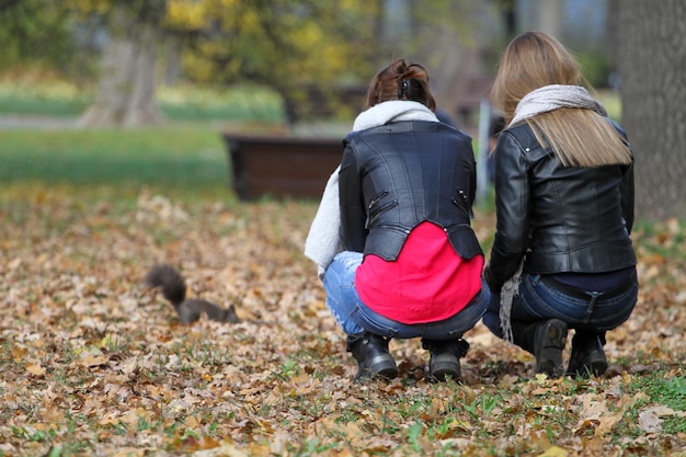 In het park