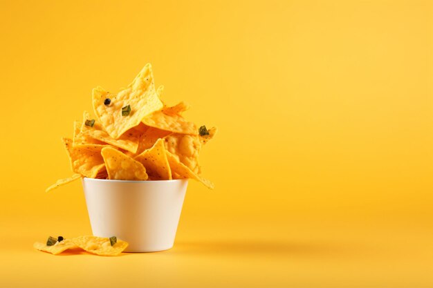 in kopje garnish nacho kopie ruimte concept generatieve AI