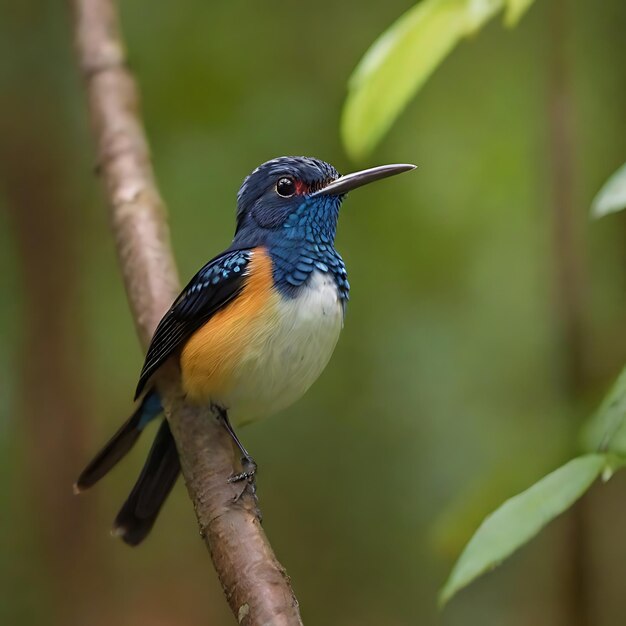 사진 많은 나무가 있는 숲에서 trochilidae ai