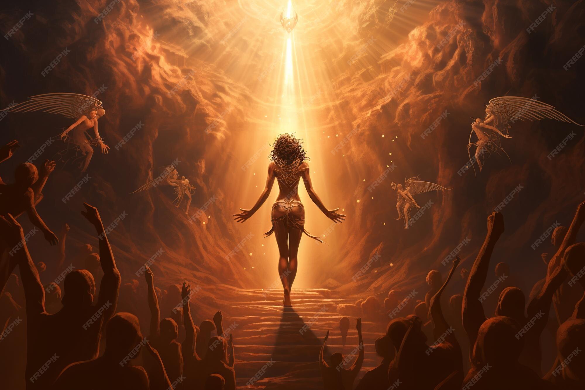 Premium Photo | Inanna's Journey Descent into the Underworld 