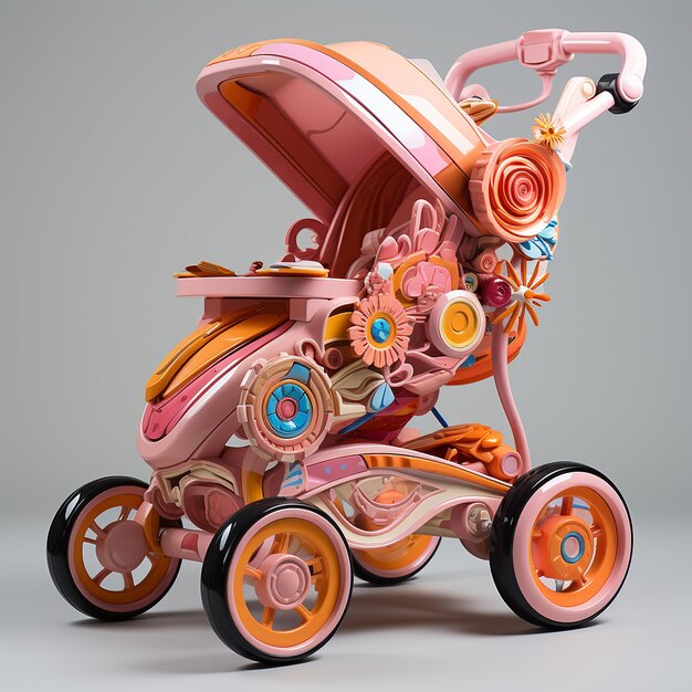 inavue jogging baby walker pink color