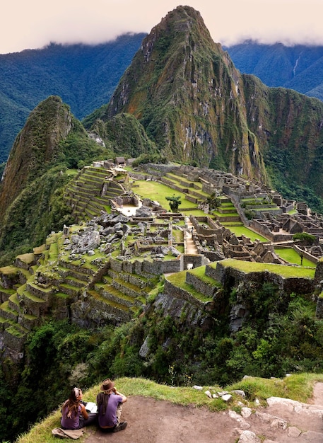 The Inca city of Machu Picchu in Peru