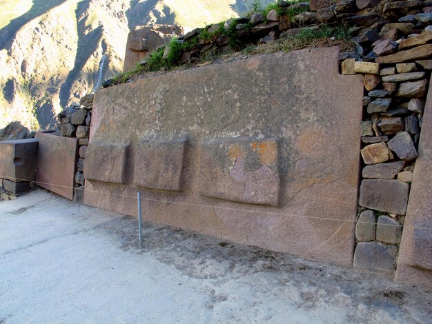 Inca ruins Ollantaytambo Urubamba Sacred Valley Peru South America