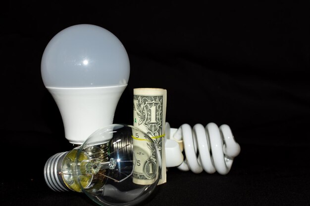 Incandescent economical light bulbs and dollar