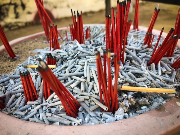 Photo incense burner with background beautiful