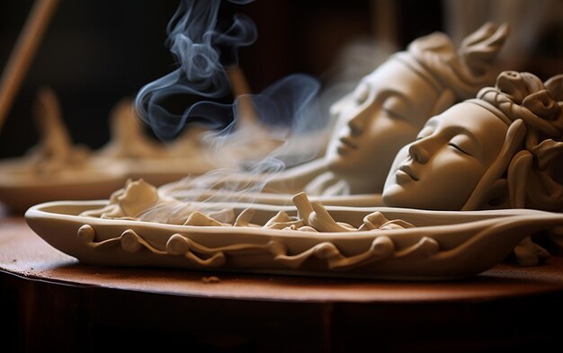 Photo incense holders for a tranquil setting