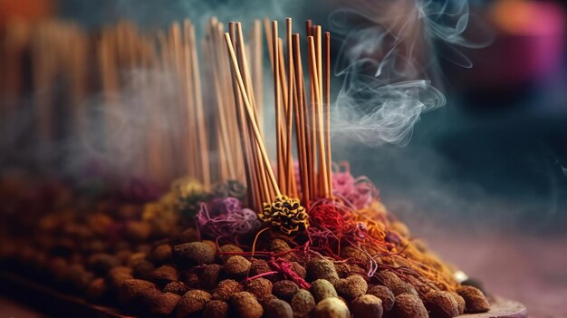 Incense stick Aromatherapy Generative AI