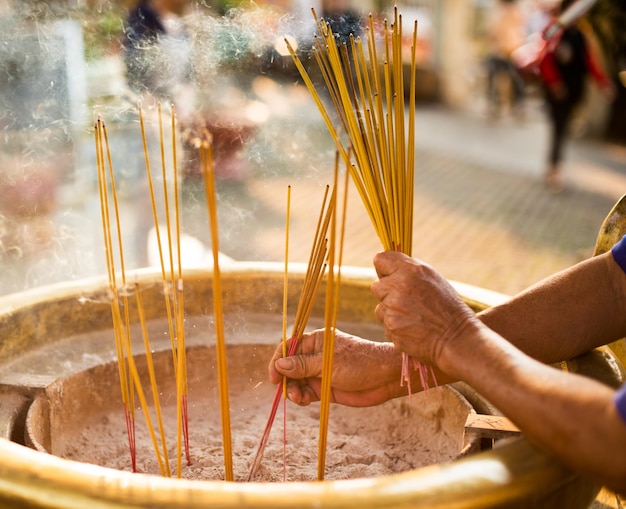 Incense in the temple