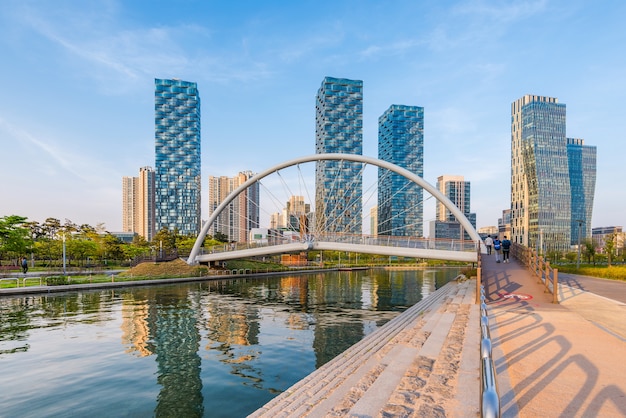 Incheon,Central Park in Songdo International Business District , South Korea.