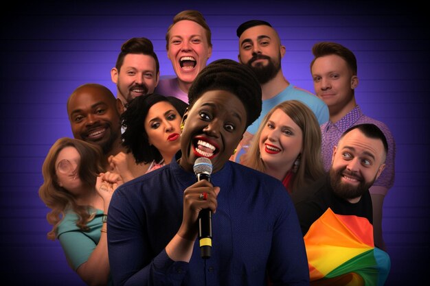 Inclusieve Pride comedy avond met diverse Generative ai