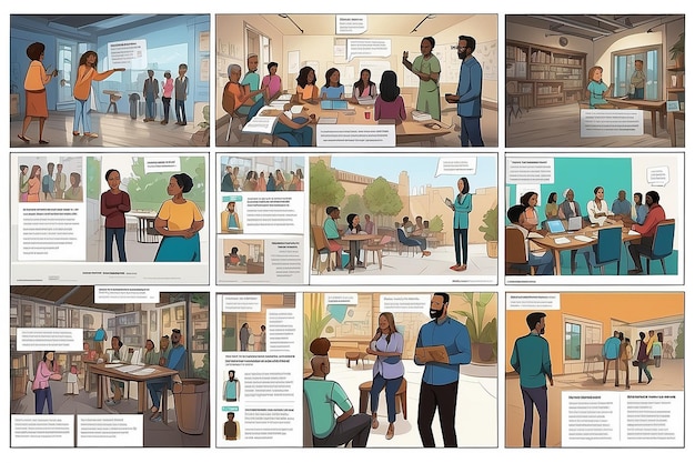 Inclusive Digital Marketing Campaign Storyboard